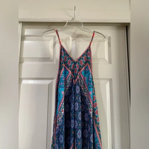 Tolani Bohemian Maxi Dress with Geometric Patterns Size XS - Picture 7 of 11